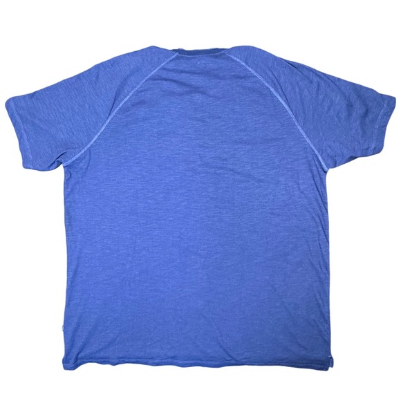 GAP Mens Blue Short Sleeve Cotton Henley T Shirt XXL New With Tags - Picture 2 of 6